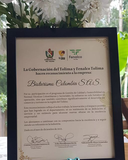 Certificado de Calidad Turística del ICONTEC, Colombia